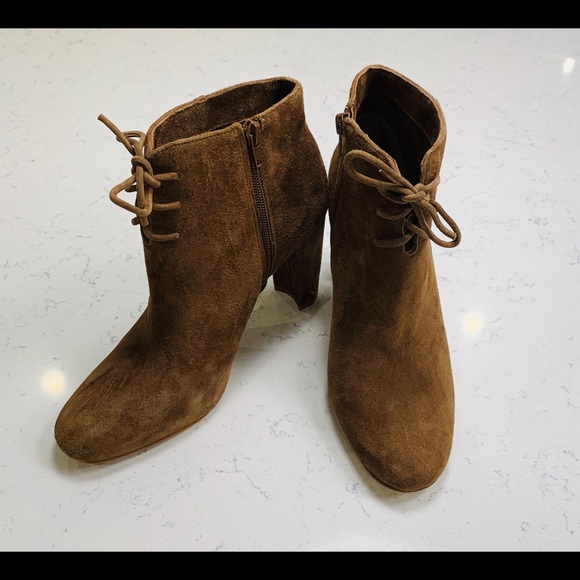 ANN TAYLOR Suede Booties - Picture 1 of 4